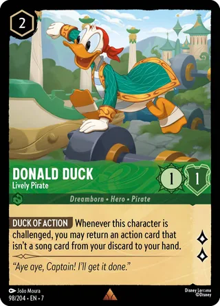 Carta Donald Duck - Lively Pirate