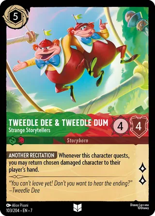 Carta Tweedledee & Tweedledum - Strange Storytellers