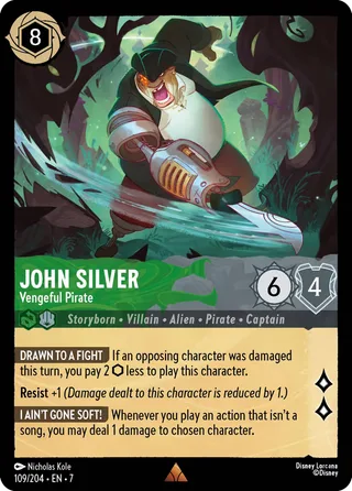 Carta John Silver - Vengeful Pirate