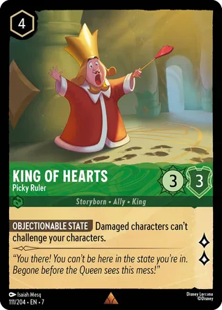 Carta King of Hearts - Picky Ruler
