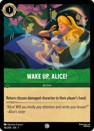 Carta Wake Up, Alice!