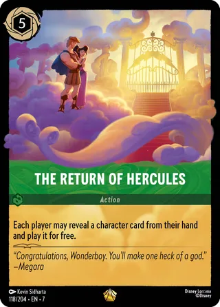 Carta The Return of Hercules