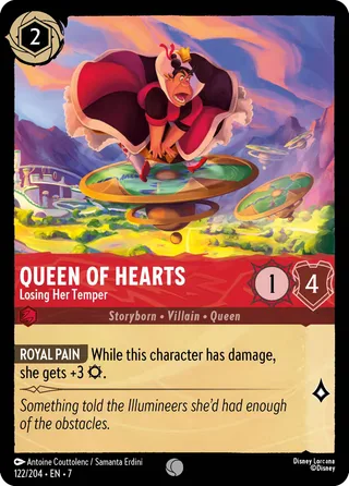 Carta Queen of Hearts - Losing Her Temper