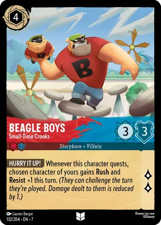 Carta Beagle Boys - Small-Time Crooks