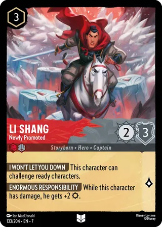 Carta Li Shang - Newly Promoted