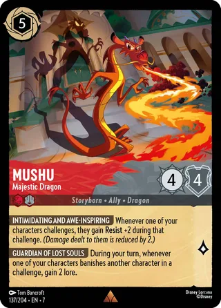 Carta Mushu - Majestic Dragon