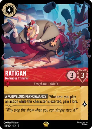 Carta Ratigan - Nefarious Criminal