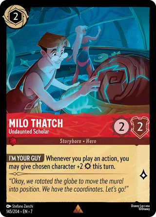 Carta Milo Thatch - Undaunted Scholar
