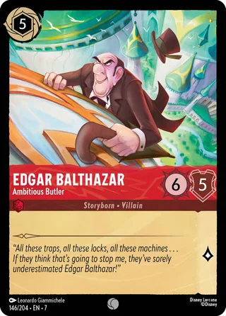Carta Edgar Balthazar - Ambitious Butler