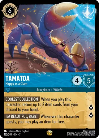 Carta Tamatoa - Happy as a Clam