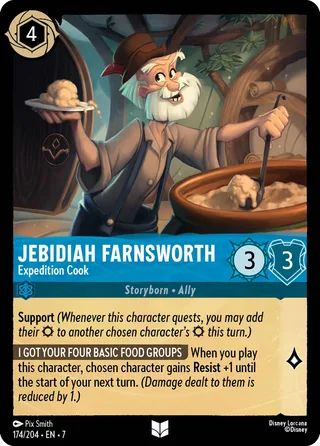 Carta Jebidiah Farnsworth - Expedition Cook