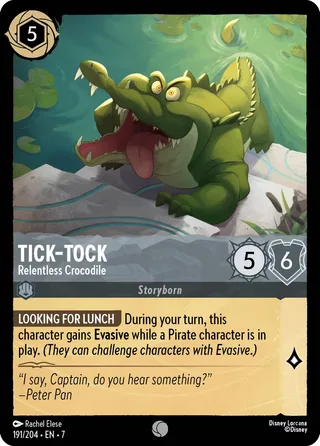 Carta Tick-Tock - Relentless Crocodile