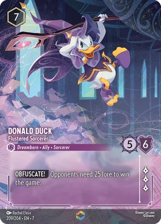 Carta Donald Duck - Flustered Sorcerer