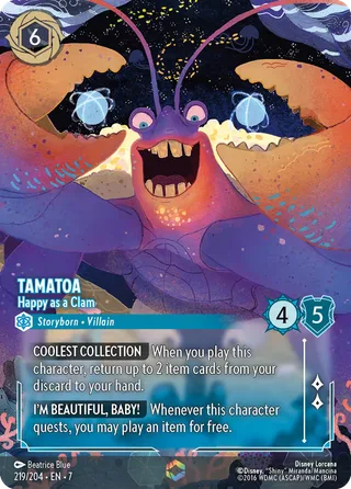Carta Tamatoa - Happy as a Clam