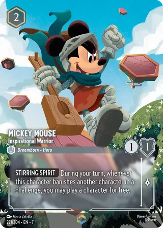 Carta Mickey Mouse - Inspirational Warrior