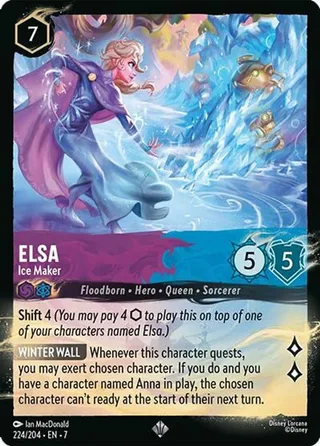 Carta Elsa - Ice Maker